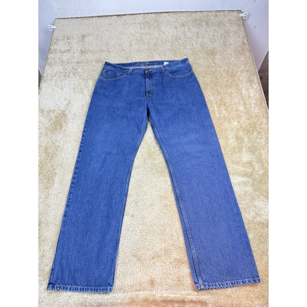 Eddie Bauer Mens Relaxed Fit Specially Dyed Jeans Size 38 X 34 Medium Wash 952